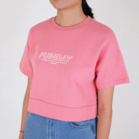 Women Cropped Top - Dark Pink - SW2301004D