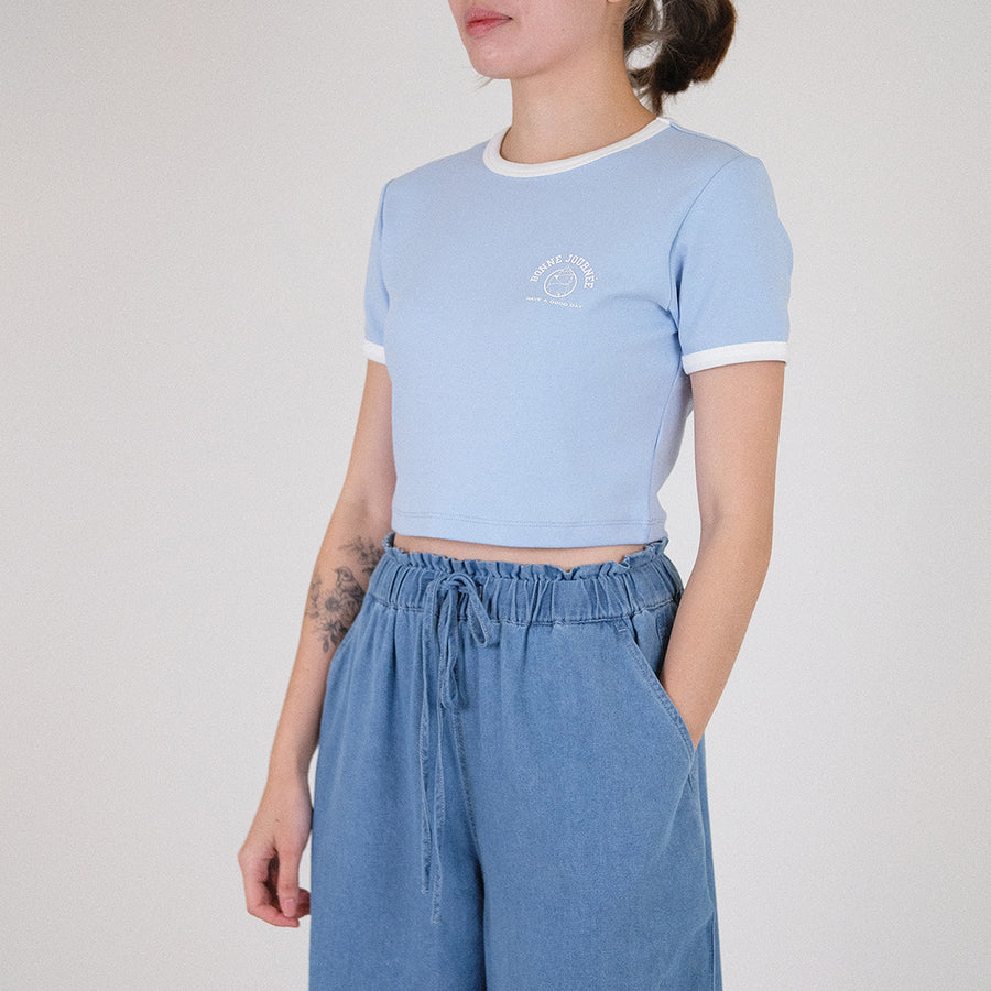 Women Contrast Cropped Top - SW2307066 (SW2301055)