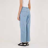 Women Baggy Jeans - Light Blue - SW2307089A