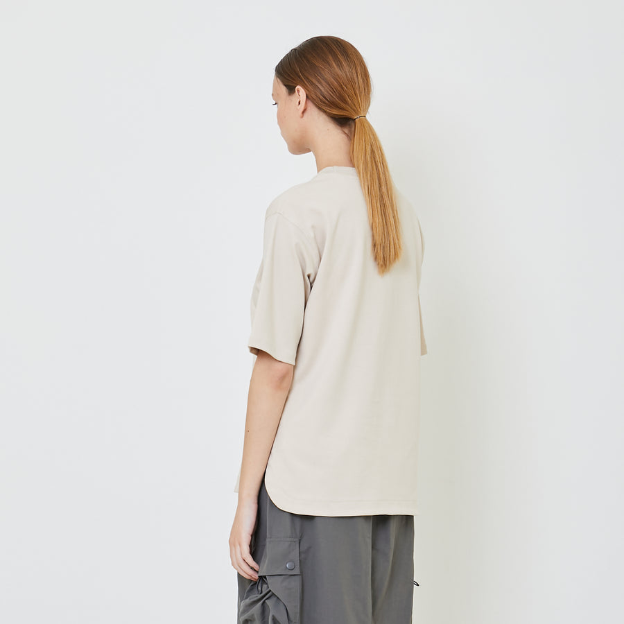 Women Essential Oversized Top - Sand - SW2401067F