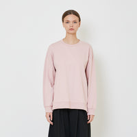 Women Oversized Combined Top - Dusty Pink - SW2403048B