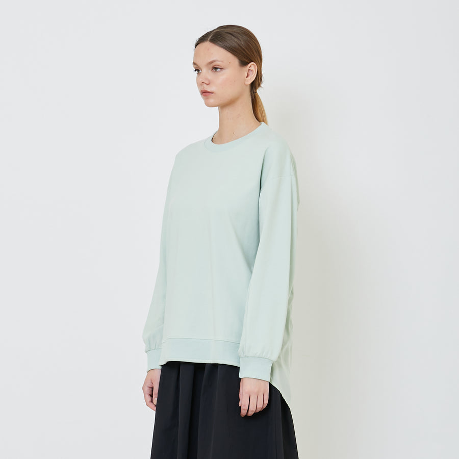 Women Oversized Combined Top - Light Green - SW2403048C