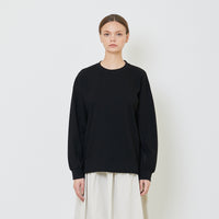 Women Oversized Combined Top - Black - SW2403048D