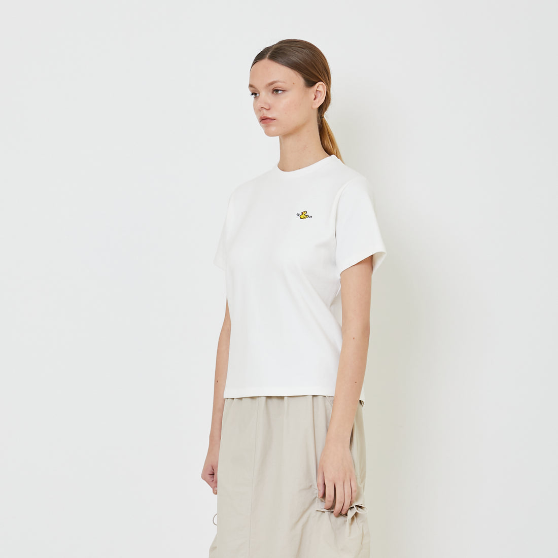 Women Embroidery Essential Tee - SW2405072