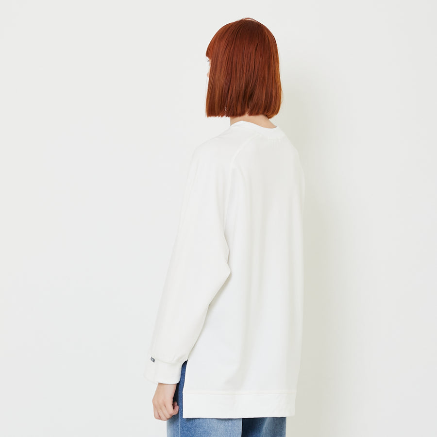 Women Raglan Sleeve Top - Off White - SW2407083A