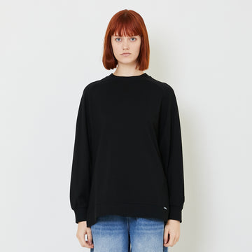 Women Raglan Sleeve Top - Black - SW2407083B