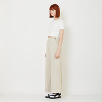 Women Combined Wide-Leg Pants - Sand - SW2407087A