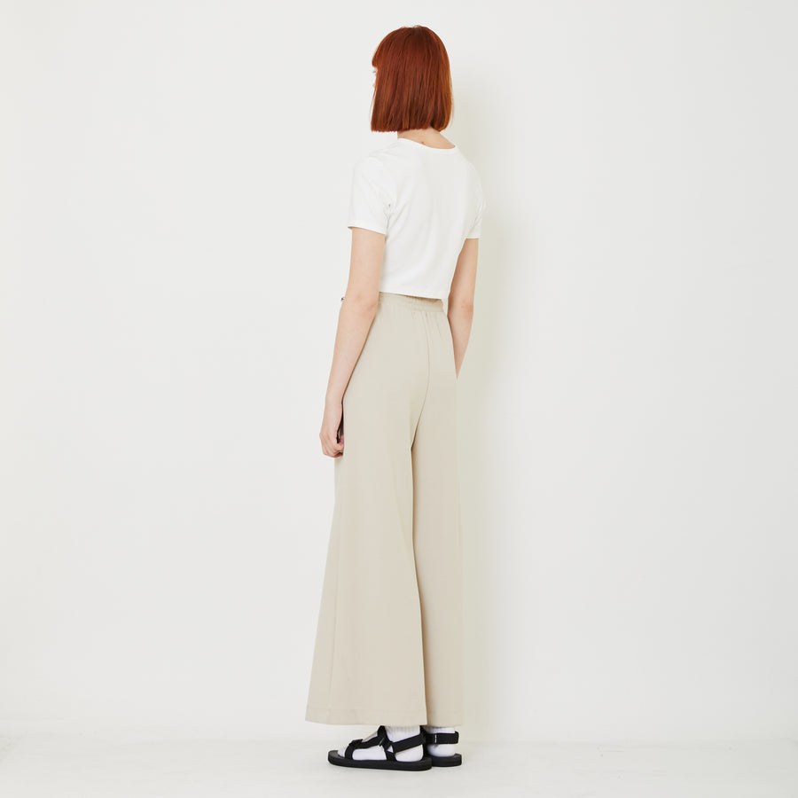 Women Combined Wide-Leg Pants - Sand - SW2407087A