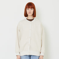 Women Embroidery Oversized Jacket - Ivory - SW2408110A