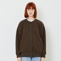 Women Embroidery Oversized Jacket - Brown - SW2408110B