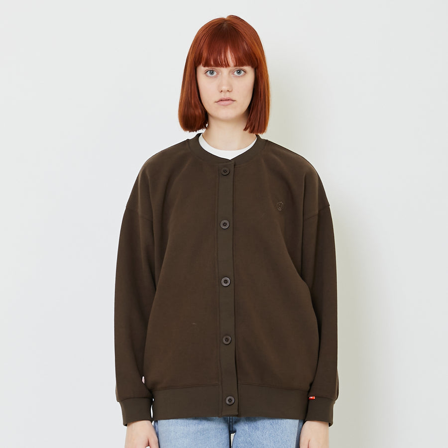 Women Embroidery Oversized Jacket - Brown - SW2408110B