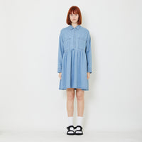 Women Denim Dress - Light Blue - SW2408116A