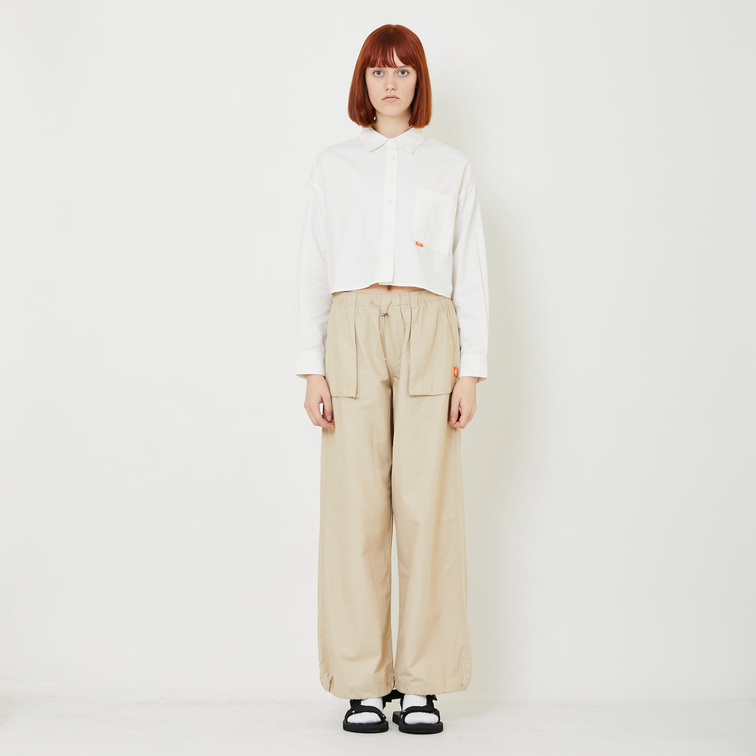 Women Cargo Pants - Light Khaki - SW2408120A