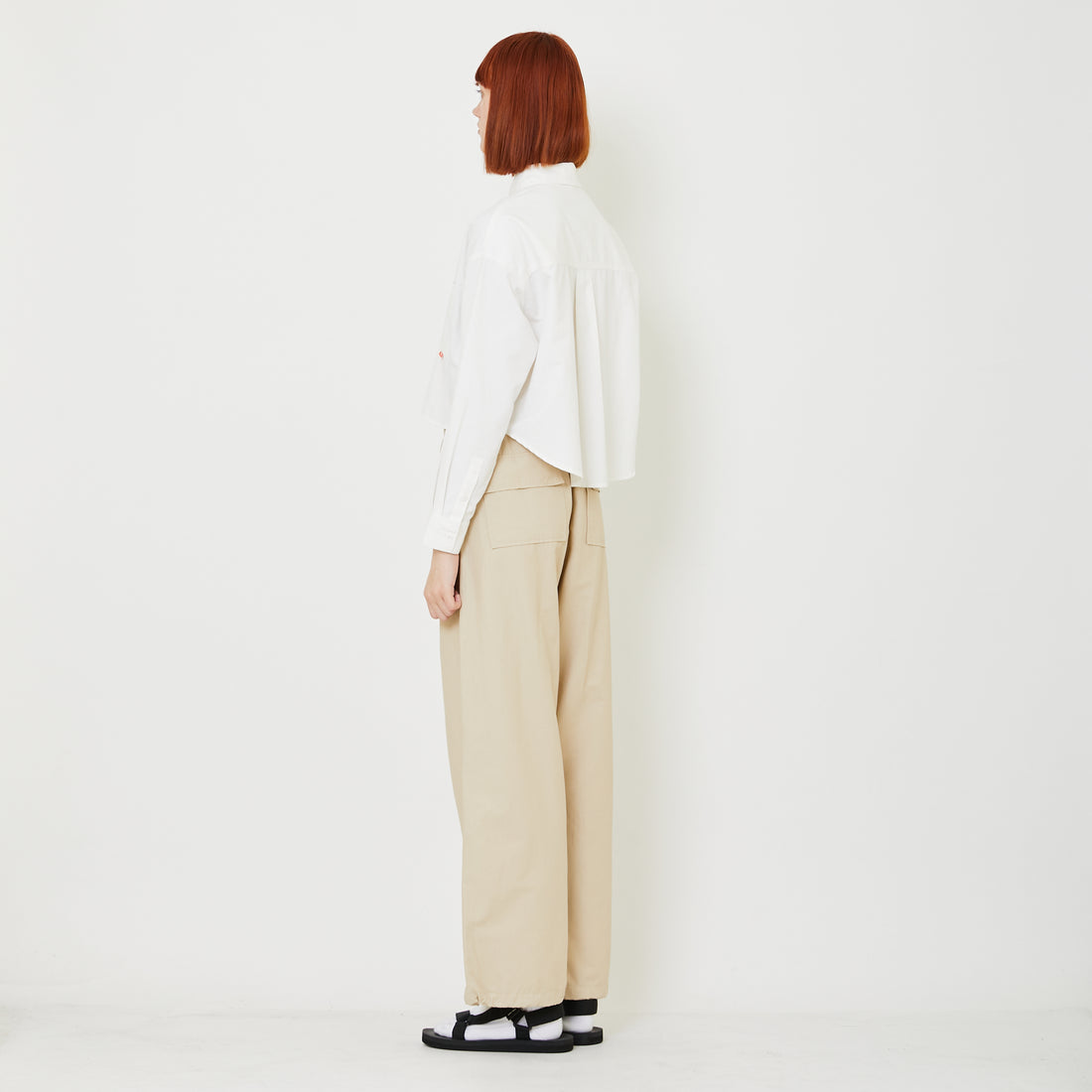 Women Cargo Pants - Light Khaki - SW2408120A