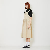 Women Cargo Dress - Light Khaki - SW2408121A