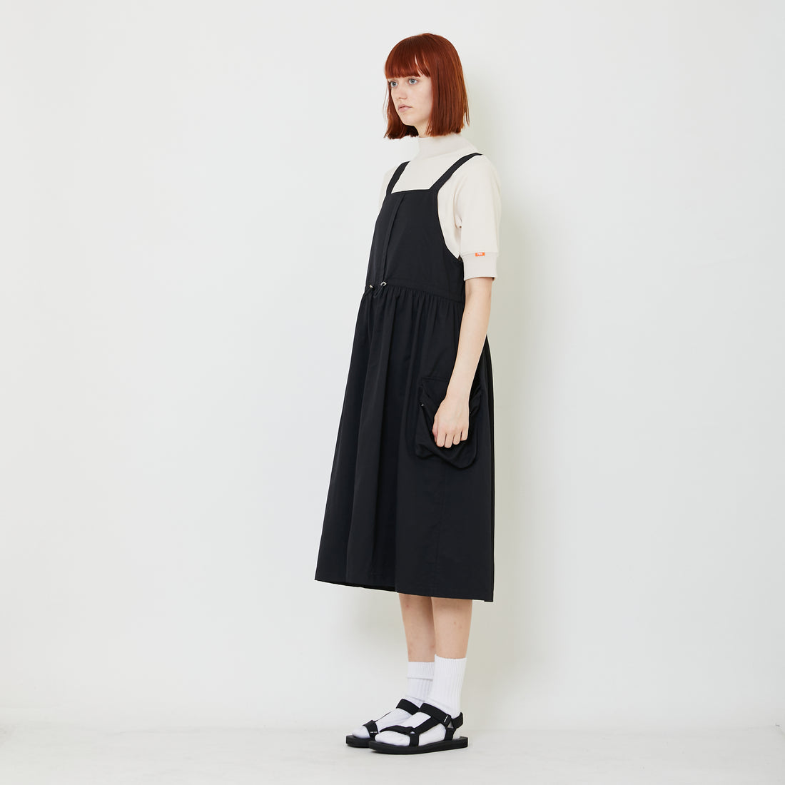 Women Cargo Dress - Black - SW2408121B