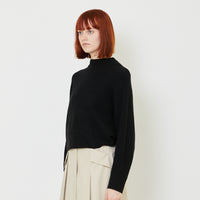 Women Rib-Knit Top - Black - SW2409131B