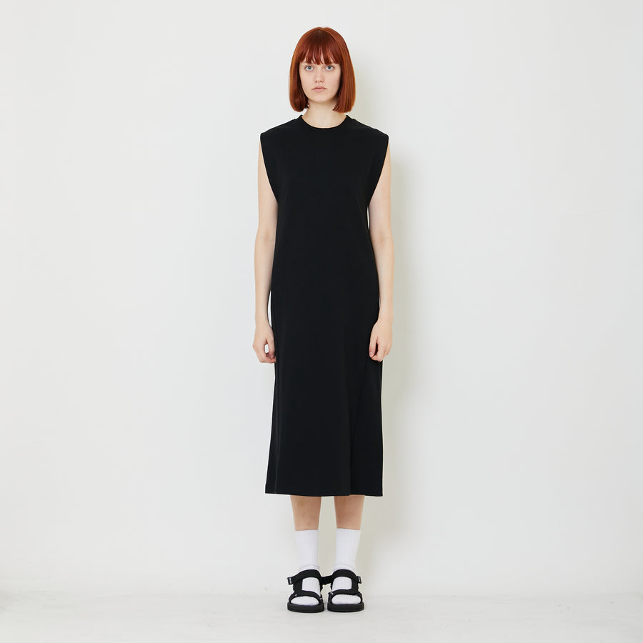 Women Sleeveless Maxi Dress - Black - SW2409132B