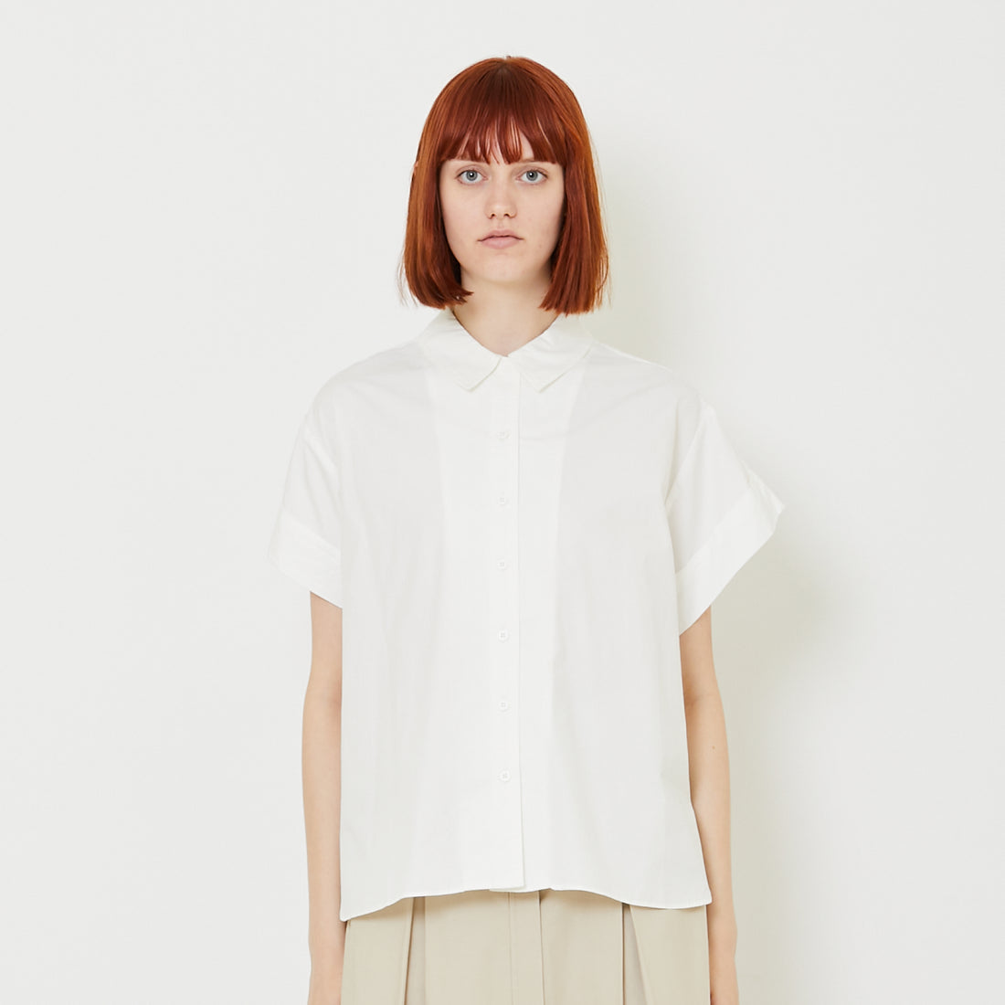 Women Oversized Shirt - Off White - SW2409138A