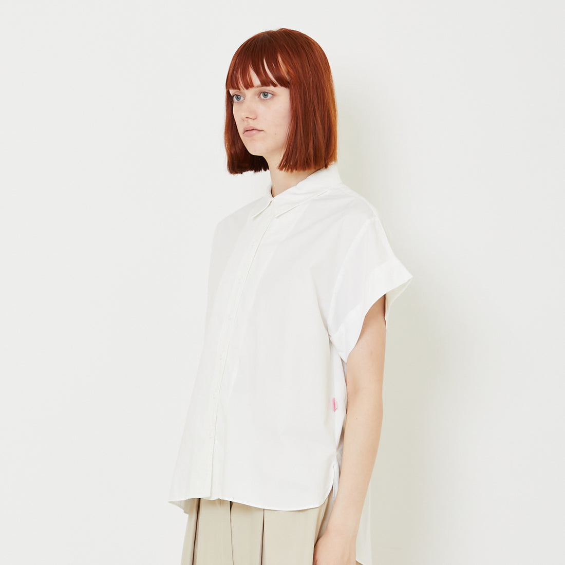 Women Oversized Shirt - Off White - SW2409138A