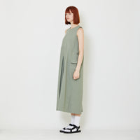 Women Cargo Dress - Dusty Green - SW2409142A