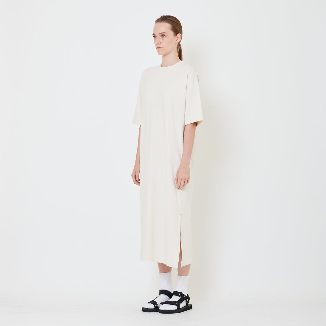 Women Oversized T-Shirt Dress - SW2409153