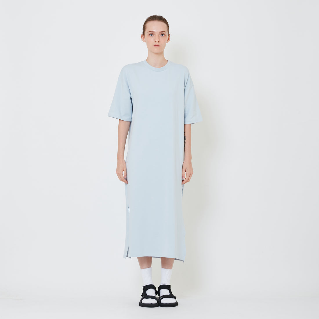 Women Oversized T-Shirt Dress - SW2409153