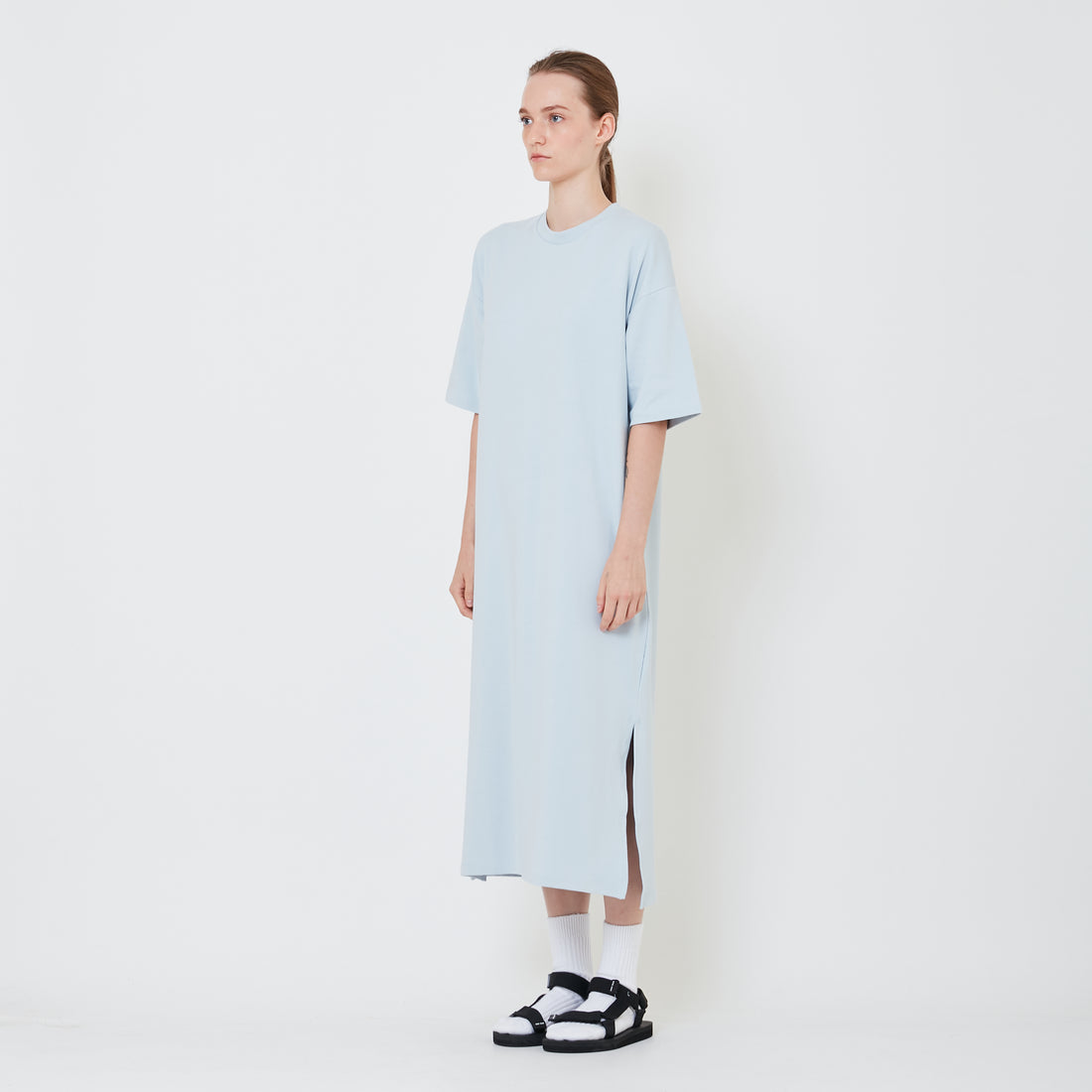 Women Oversized T-Shirt Dress - SW2409153