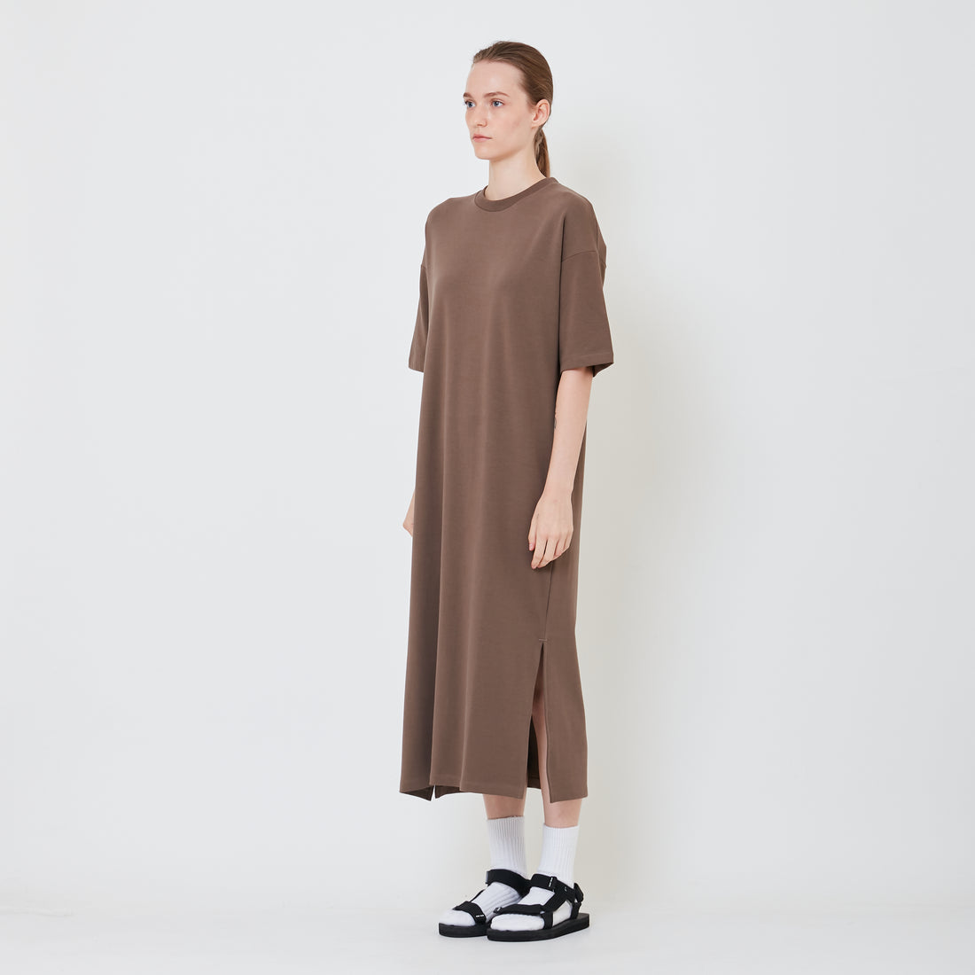 Women Oversized T-Shirt Dress - SW2409153