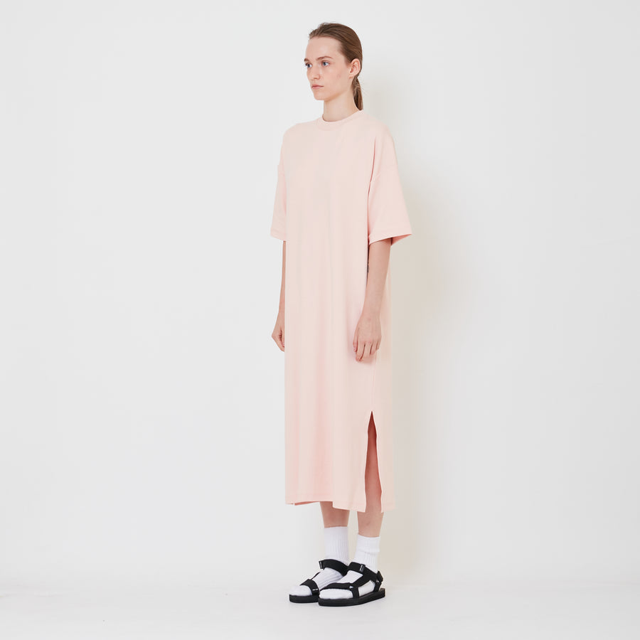 Women Oversized T-Shirt Dress - Pink - SW2410163A