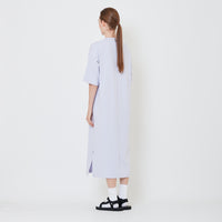 Women Oversized T-Shirt Dress - Purple - SW2410163B