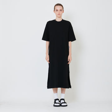 Women Oversized T-Shirt Dress - Black - SW2410163D