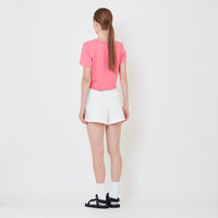 Women Stretch Shorts - Off White - SW2410170A