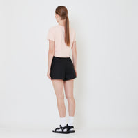 Women Stretch Shorts - Black - SW2410170D