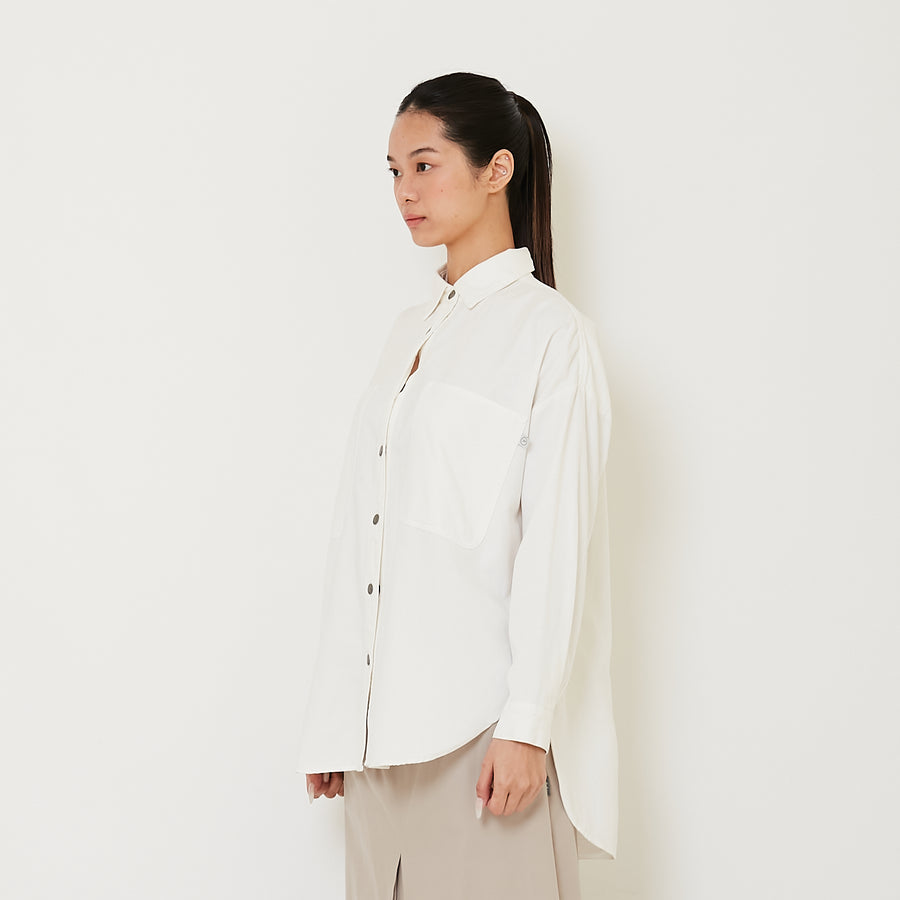 Women Denim Shirt - Off White - SW2410177A