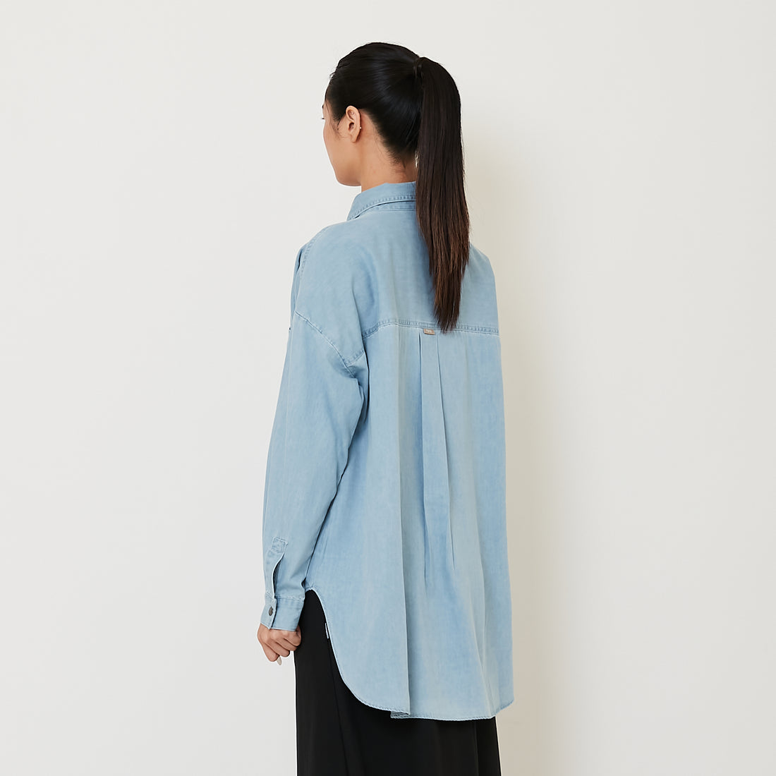 Women Denim Shirt - Light Blue - SW2410177B