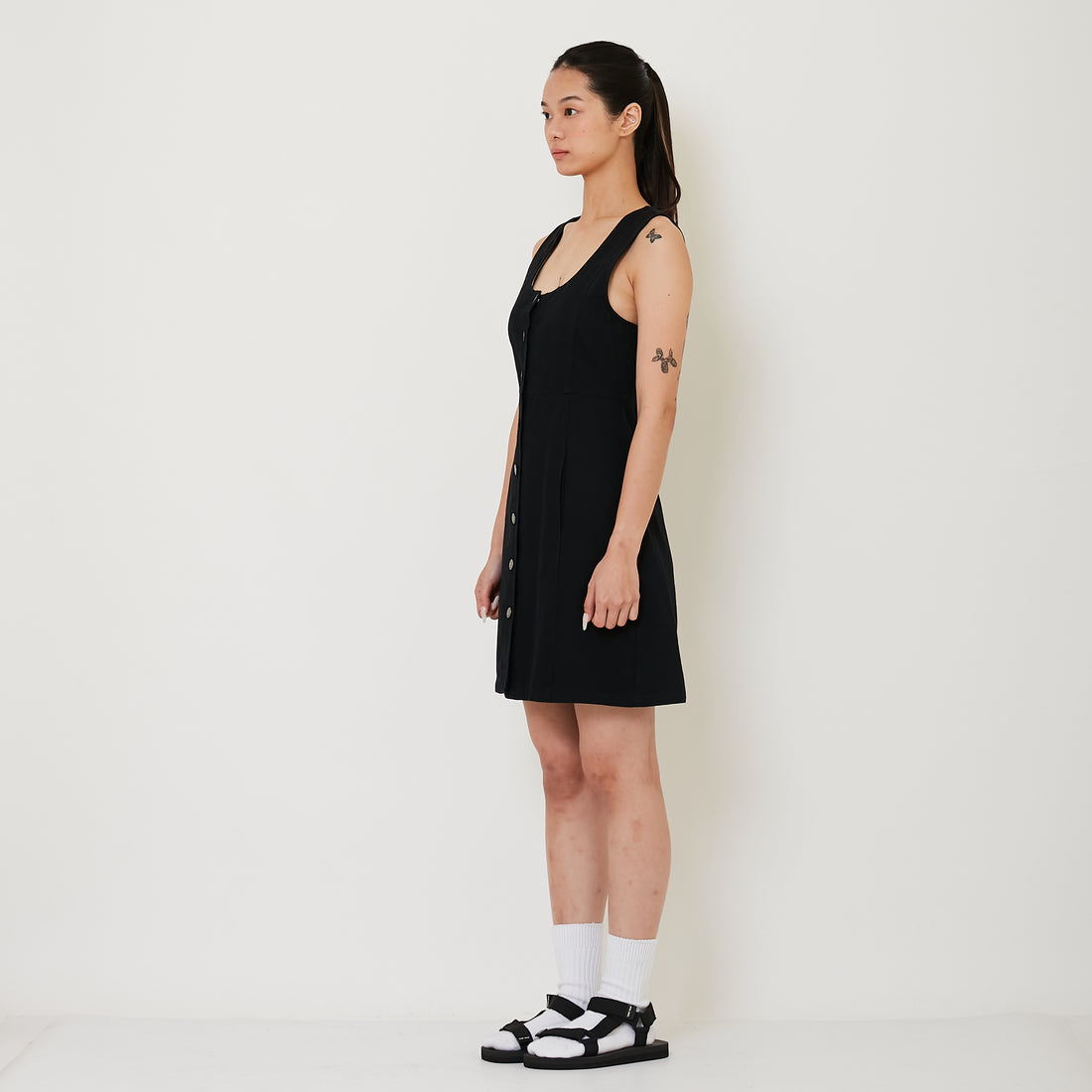 Women Denim Dress - Black - SW2410179B