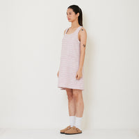 Women Tweed Dress - Pink - SW2410183A