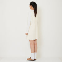 Women Tweed Dress - Off White - SW2410245A