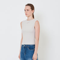 Women Mock Neck Sleeveless Top - SW2411184