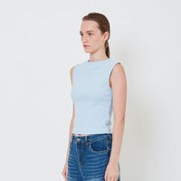 Women Mock Neck Sleeveless Top - SW2411184