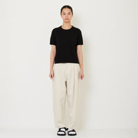 Women Pleated Pants - Light Khaki - SW2411200A