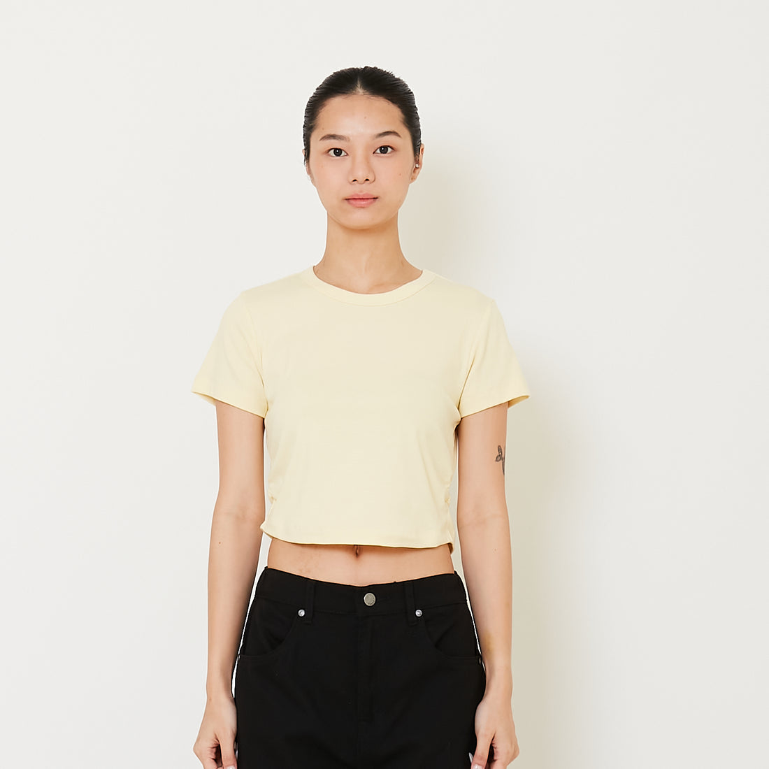 Women Side Gathers Cropped Top - SW2412214