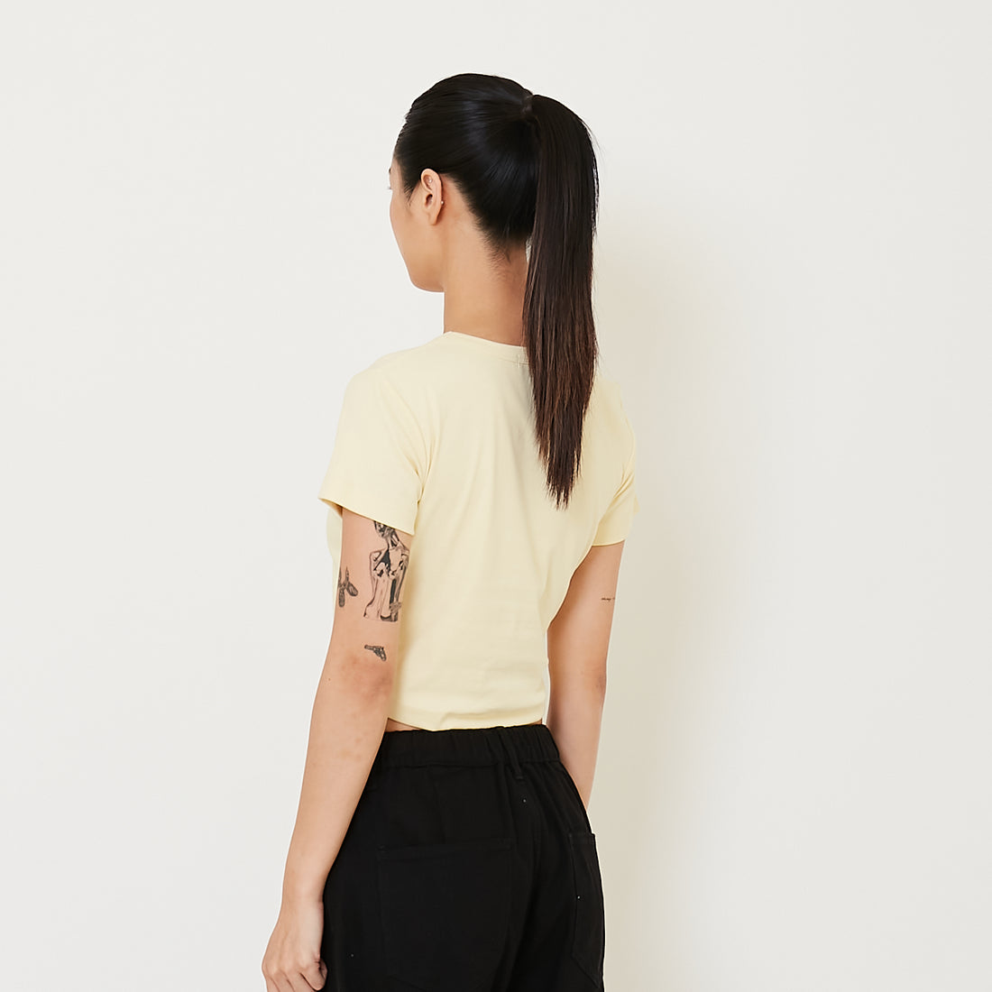 Women Side Gathers Cropped Top - SW2412214