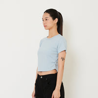 Women Side Gathers Cropped Top - SW2412214