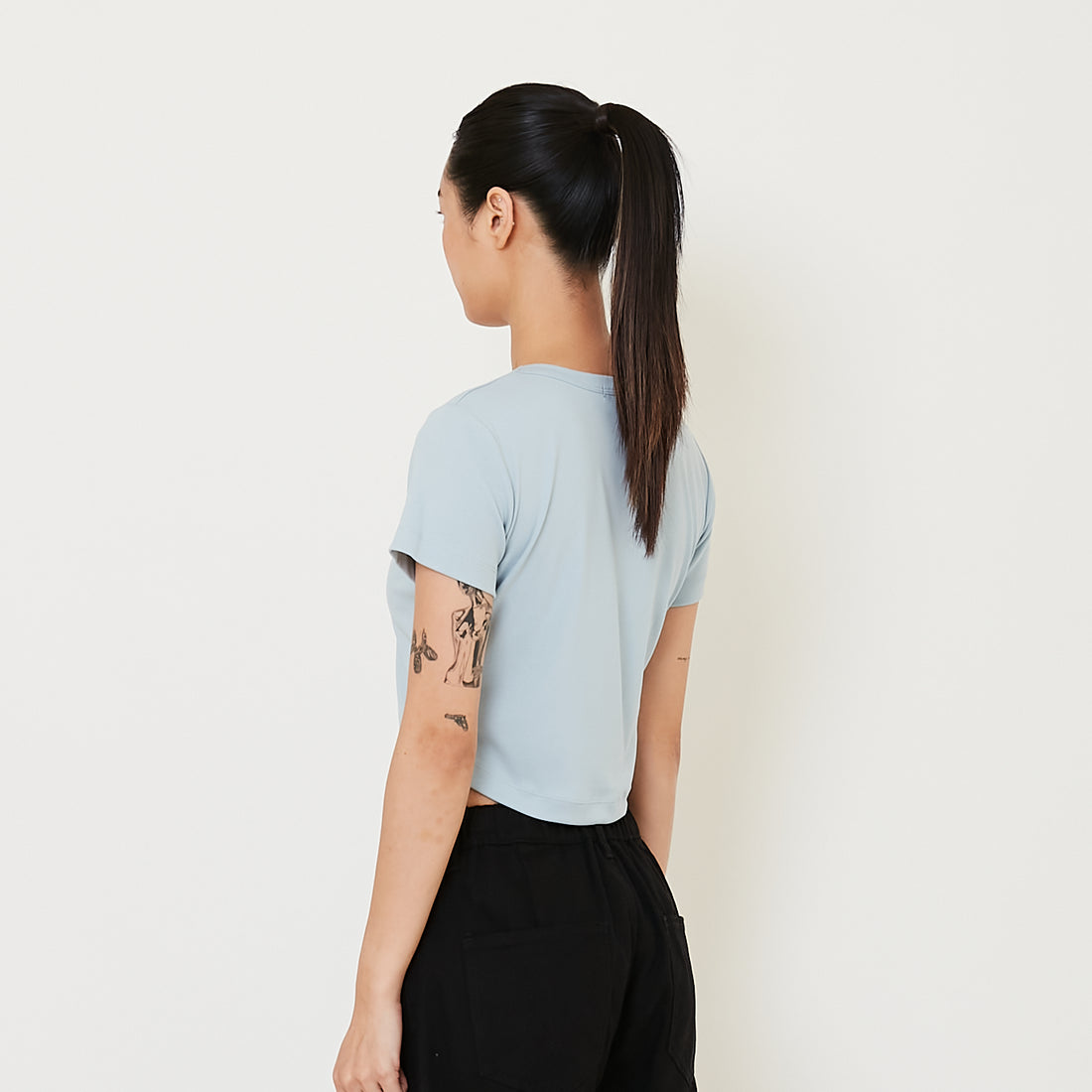 Women Side Gathers Cropped Top - SW2412214