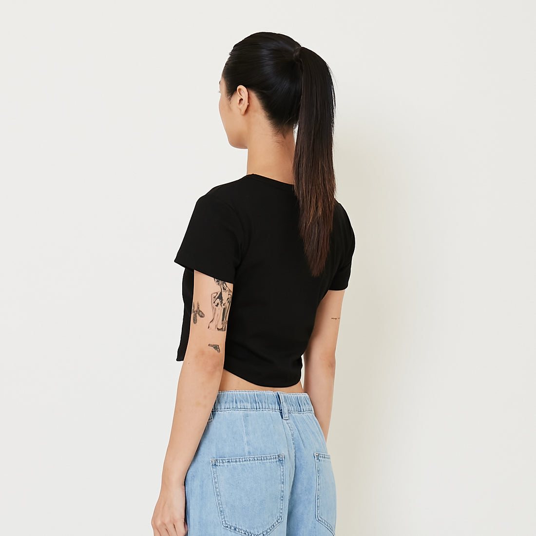 Women Side Gathers Cropped Top - SW2412214