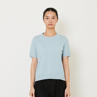 Women Knit Top - Sky Blue - SW2412222B