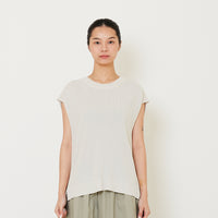 Women Knit Top - Off White - SW2412223A