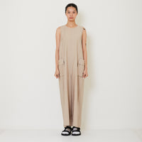 Women Cargo Jumpsuit - Khaki - SW2412244A